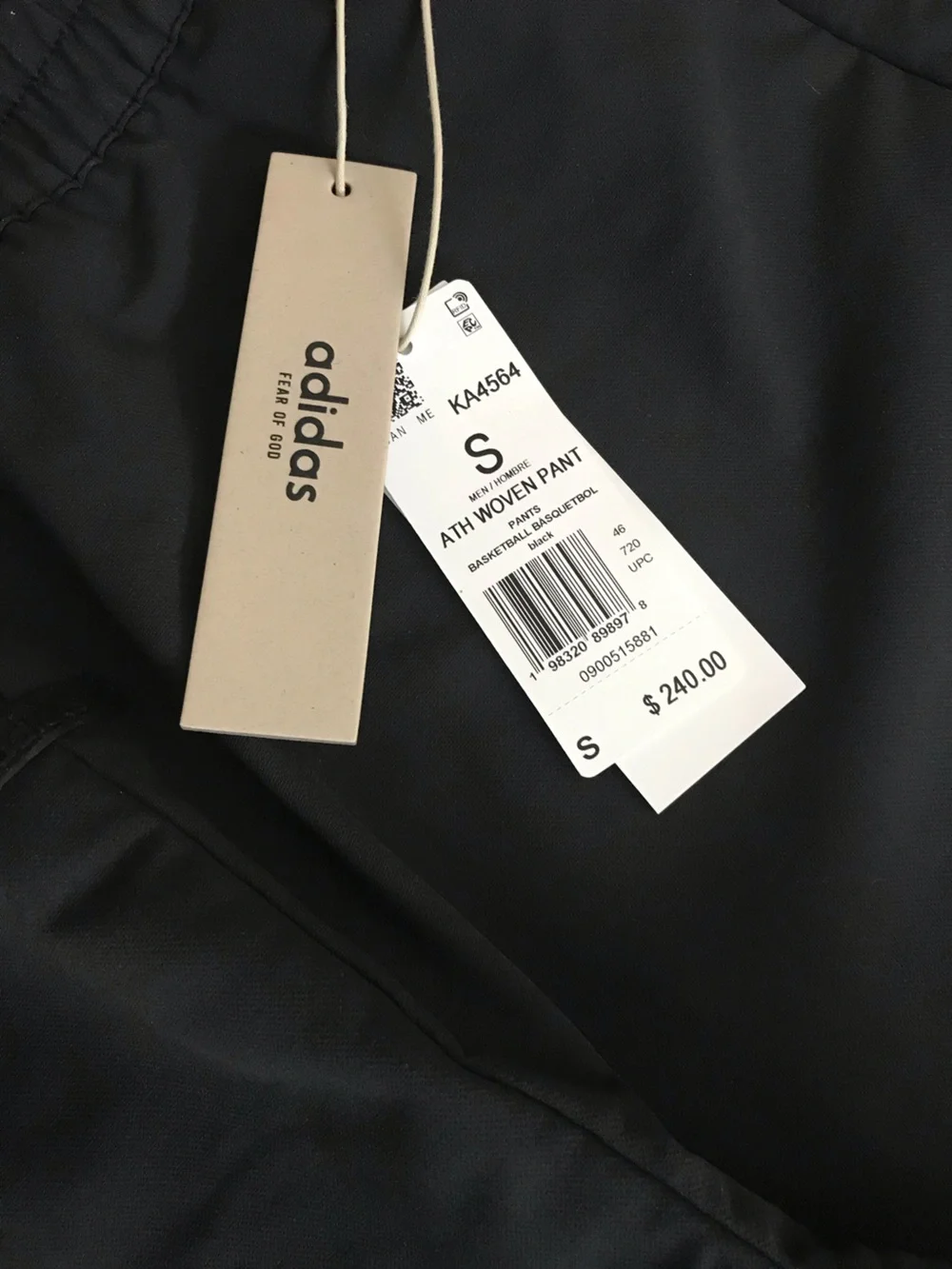 Adidas x Fear Of God Athletics Brushback Woven Storm Pants Size Small
